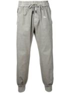 Off-white Drawstring Track Pants, Men's, Size: Large, Brown, Cotton