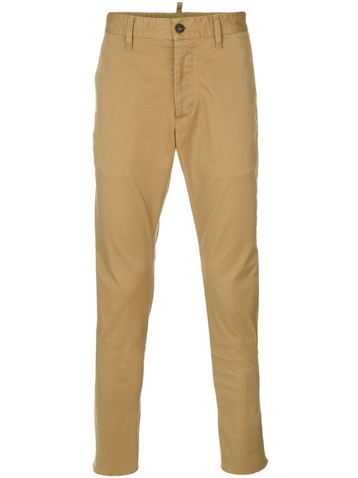 Dsquared2 - Slim-fit Trousers - Men - Cotton/spandex/elastane - 54, Nude/neutrals, Cotton/spandex/elastane