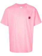 Wooyoungmi Embroidered Logo T-shirt - Pink