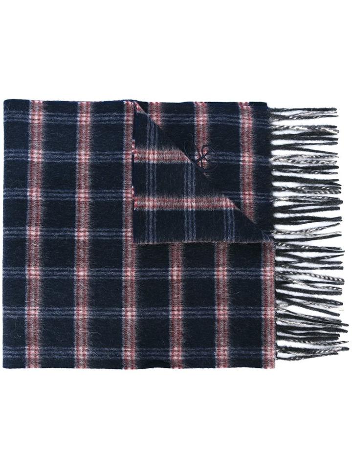 Canali Checked Scarf