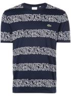 Lacoste Striped Pattern T-shirt - Blue