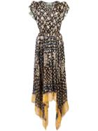 Ulla Johnson Printed Handkerchief Midi Dress - Blue