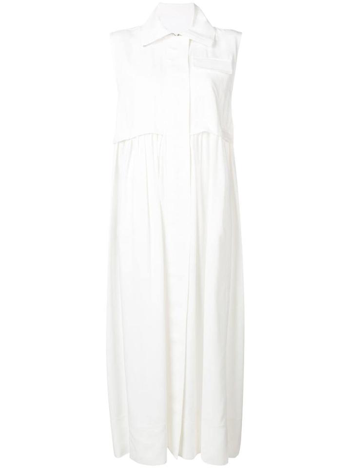 Golden Goose Long Shirt Dress - White