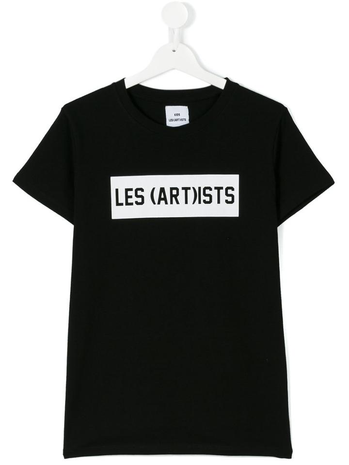 Les (art)ists - Logo Print T-shirt - Kids - Cotton - 16 Yrs, Black