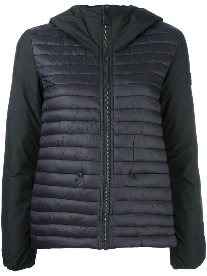 Save The Duck Hooded Puffer Jacket, Women's, Size: 4, Black, Nylon