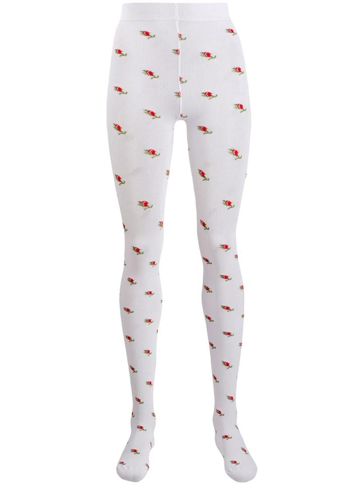 Marc Jacobs Rosebud Tights - Bianco/multi