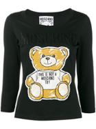 Moschino Teddy Bear Patch T-shirt - Black
