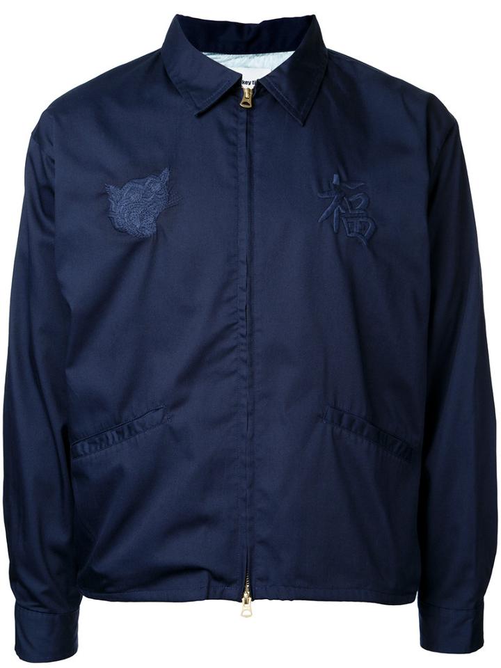 Monkey Time Zip Up Jacket, Men's, Size: Small, Blue, Polyester/cotton