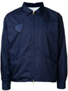 Monkey Time Zip Up Jacket, Men's, Size: Small, Blue, Polyester/cotton