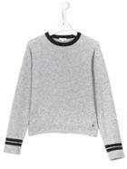 Miss Grant Kids Jumper With Metallic Trim - Grey