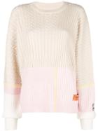 Heron Preston Colour-block Long Sleeve Sweater - Neutrals