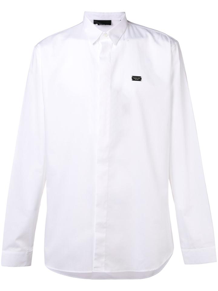 Philipp Plein Regret Crystal Cut Shirt - White
