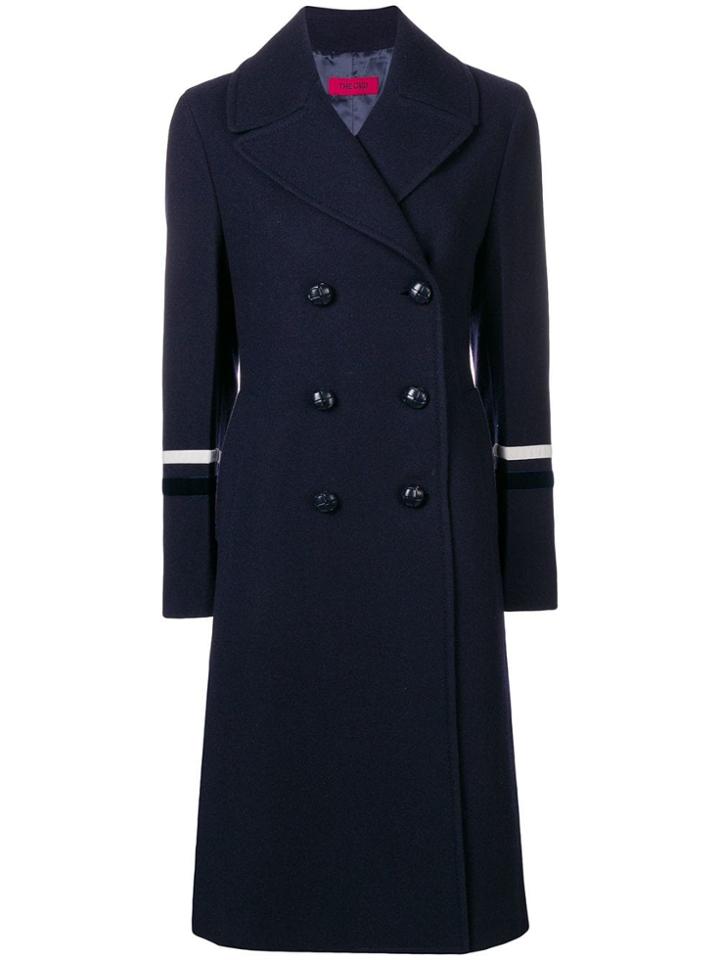 The Gigi Buttoned Coat - Blue