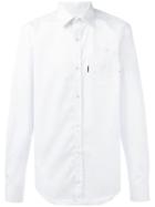 Icosae Button-up Shirt, Men's, Size: Small, White, Cotton