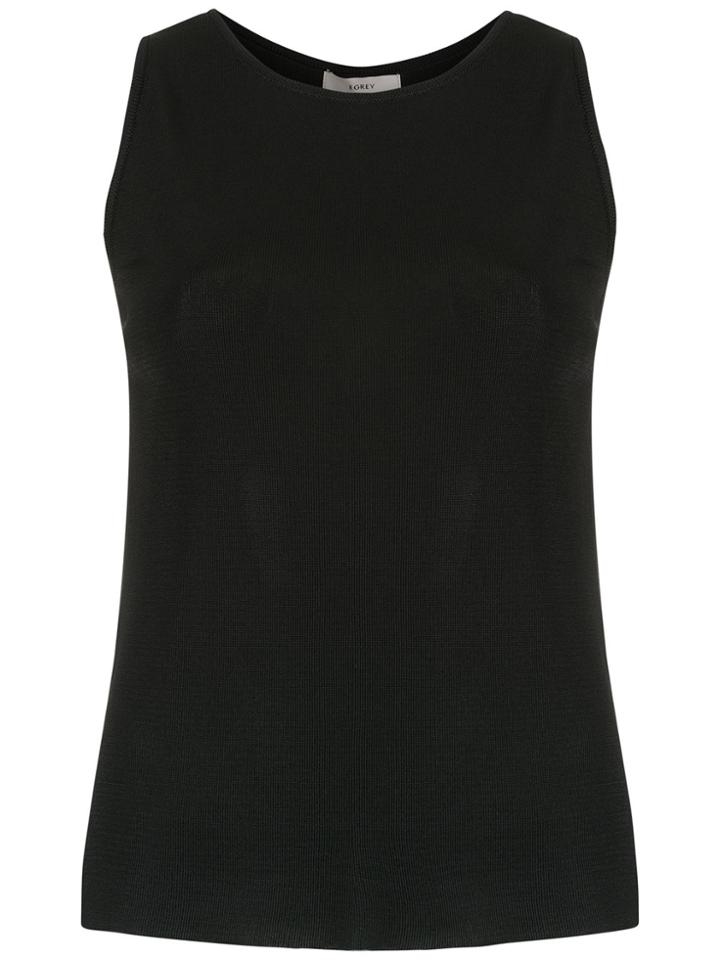 Egrey Sleeveless Knit Blouse - Black