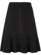 Etro Zip Up Pleated Skirt, Women's, Size: 42, Black, Spandex/elastane/cupro/triacetate/polyester