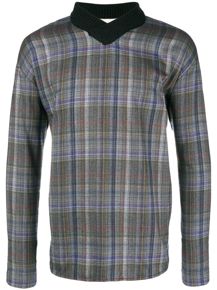 Stephan Schneider Check Jersey Sweater - Blue