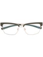 Jil Sander Square Shaped Frame - Green
