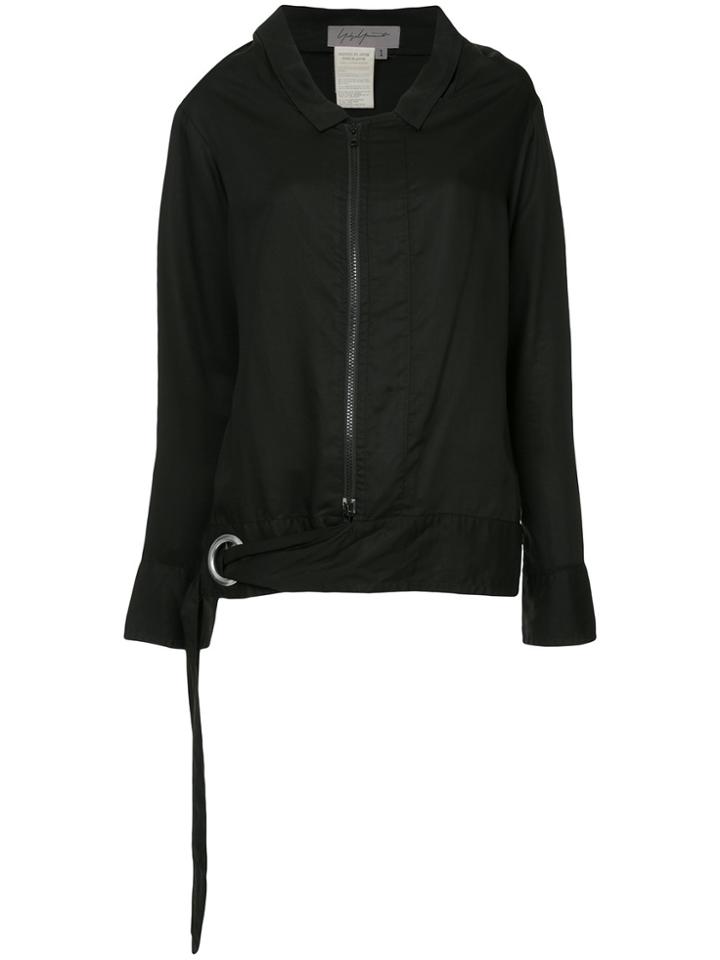 Yohji Yamamoto Vintage Eyelet Tie Loop Jacket - Black