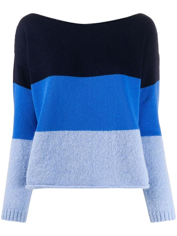 Semicouture Gradient Knit Jumper - Blue
