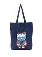 Furla Bear Print Tote - Blue