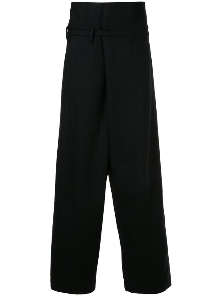 Julius High Waist Tailored Trousers - Black