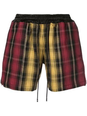 Just Don Tartan Shorts - Red
