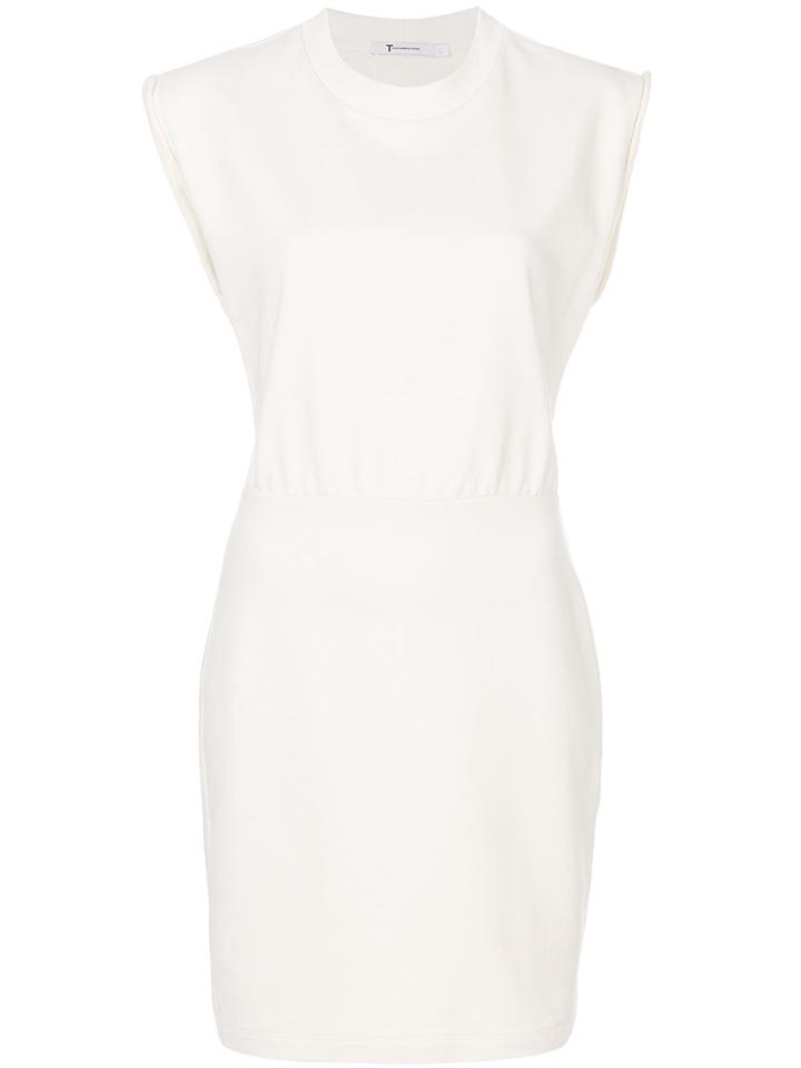 T By Alexander Wang Cinch Waist Dress - Nude & Neutrals