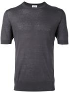Ballantyne Maglia T-shirt, Men's, Size: 50, Grey, Silk/linen/flax