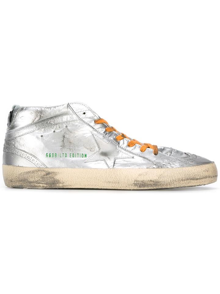 Golden Goose Deluxe Brand 'mid Star' Sneakers - Metallic