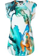 Balmain Marbled Print Tank Top