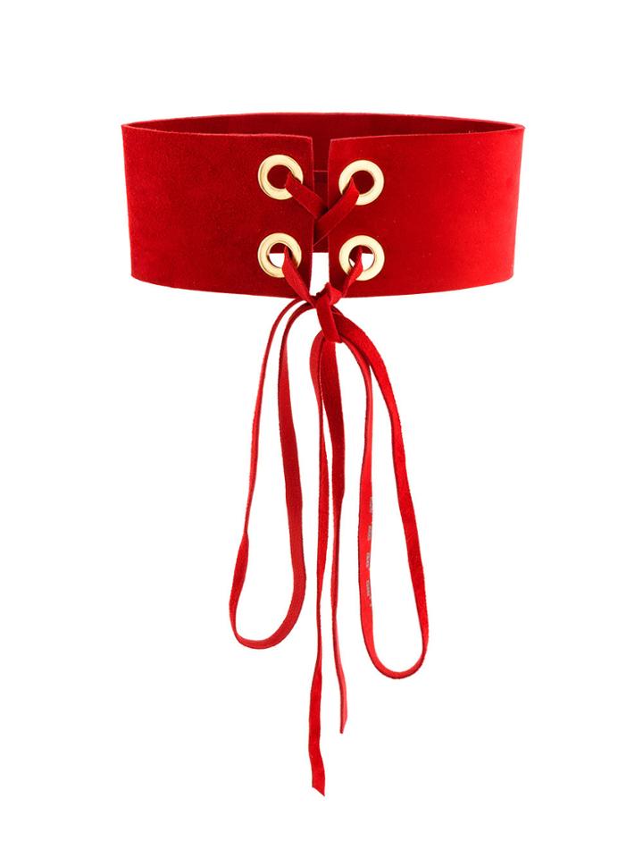 Manokhi Mira Choker - Red