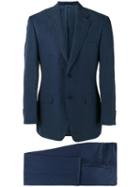 Canali Two Piece Suit, Men's, Size: 54, Blue, Linen/flax/silk/cupro