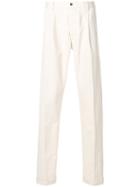 Doppiaa Tapered Cropped Trousers - Nude & Neutrals