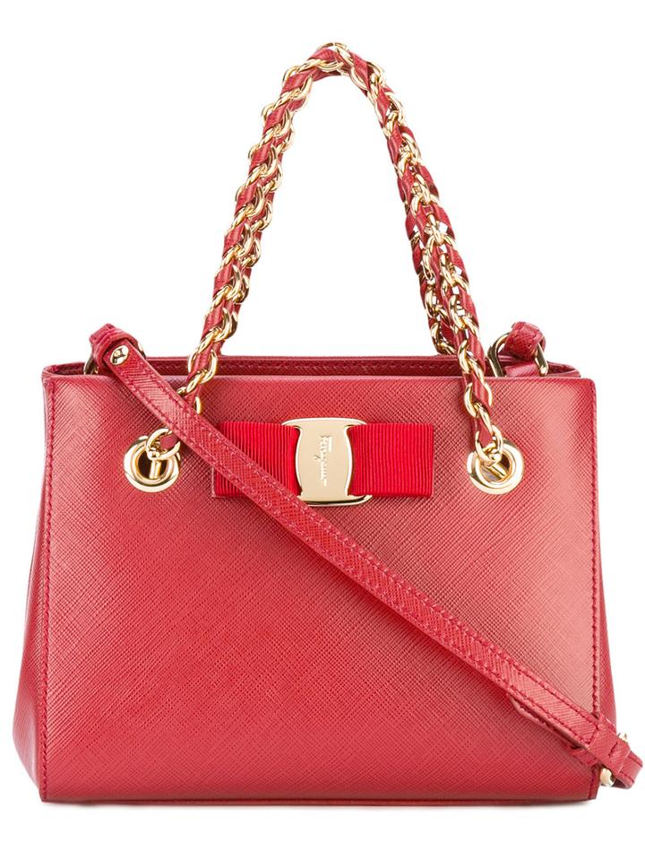 Salvatore Ferragamo - Shoulder Bag - Women - Calf Leather/metal - One Size, Red, Calf Leather/metal