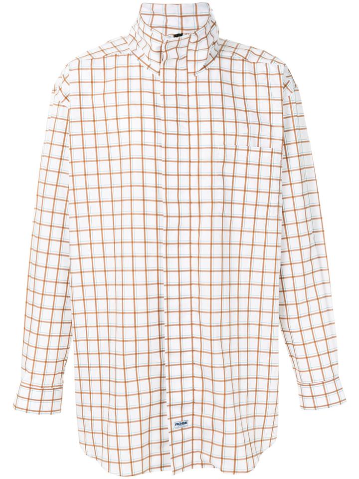 Martine Rose Lightweight Check Jacket - White