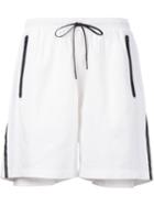 Puma Puma X Stampd Tech Track Shorts, Men's, Size: L, White, Polyester/polyurethane