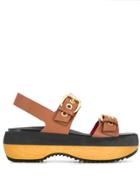 Marni Platform Sandals - Brown