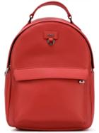 Furla Logo Plaque Backpack - Red