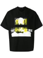 Julius - Elephant Print Boxy T-shirt - Men - Cotton - Ii, Black, Cotton