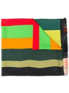 Pierre-louis Mascia Colour-block Striped Scarf - Green