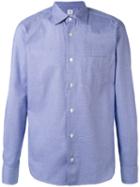 Danolis - Plain Shirt - Men - Cotton - 15, Blue, Cotton