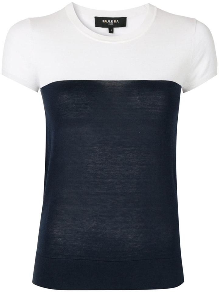 Paule Ka Colour Block Jumper - Blue