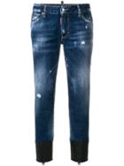 Dsquared2 Contrast Cuff Jeans - Blue