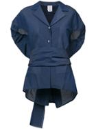 Rosie Assoulin Belted Oversized Top - Blue