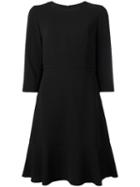 Max Mara - Flared Dress - Women - Polyester/acetate/triacetate - 46, Black, Polyester/acetate/triacetate