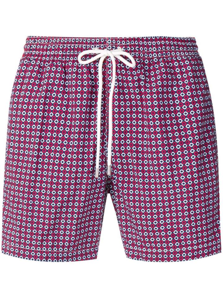 Eleventy All-over Print Swim Shorts - Blue