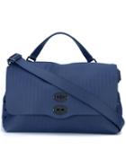 Zanellato - Large Flap Tote - Unisex - Leather - One Size, Blue, Leather