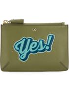 Anya Hindmarch Zip Coin Purse - Green
