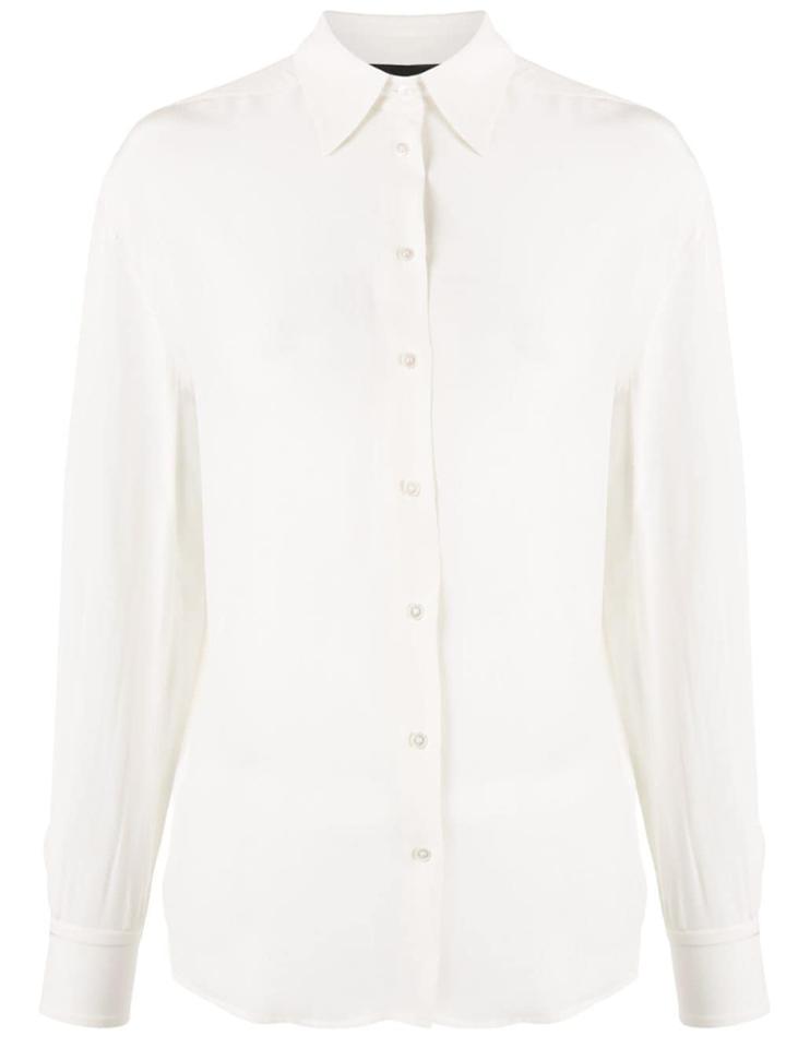 Rochas Pointed Collar Tailored Shirt - White